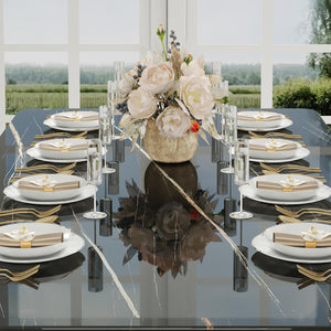 Modern Marble Dining Table Set with Chairs