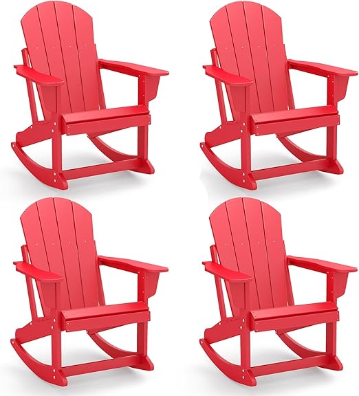 HDPE Adirondack Rocking Chair – Outdoor Porch Rocker