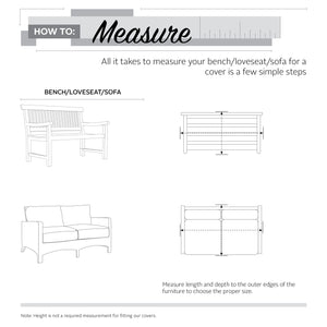 Patio Sofa & Loveseat Cover – Water-Resistant Outdoor Furniture Cover