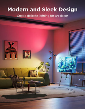 Smart LED Tree Floor Lamp with 3 Rotatable Heads