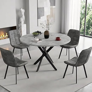 Round Dining Table Set for 4