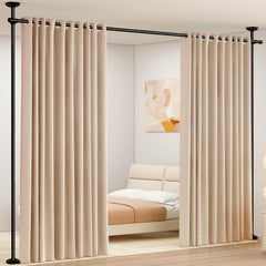 Adjustable Floor-to-Ceiling Room Divider Curtain Rod