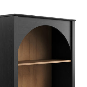 Arched Bookcase 78" Tall with 3 Adjustable Shelves
