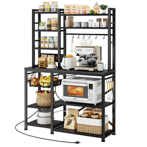10-Shelf Kitchen Baker's Rack with Power Outlet