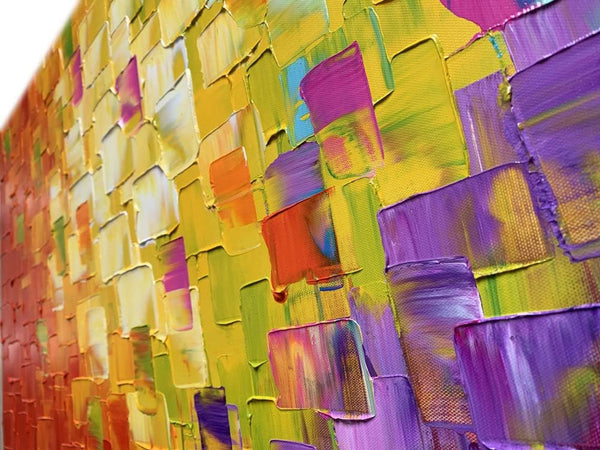 Abstract Canvas Wall Art – Hand Painted Oil Painting, Framed & Ready to Hang