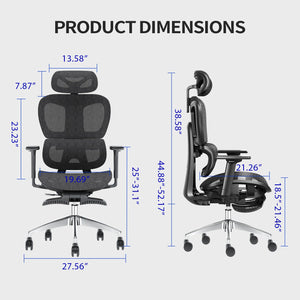 Ergonomic Mesh Office Chair with Adjustable Lumbar Support