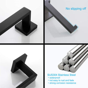 Modern LED Black Vanity Light 5-Piece Bathroom Set