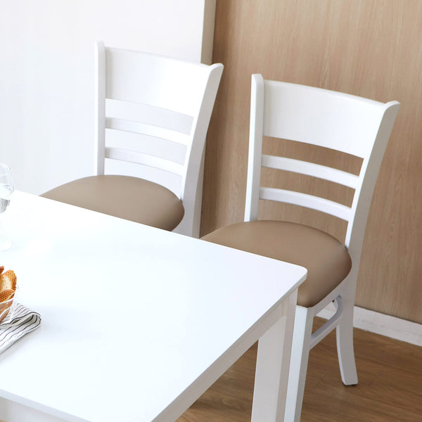 Ladder Back Dining Chairs Set of 2