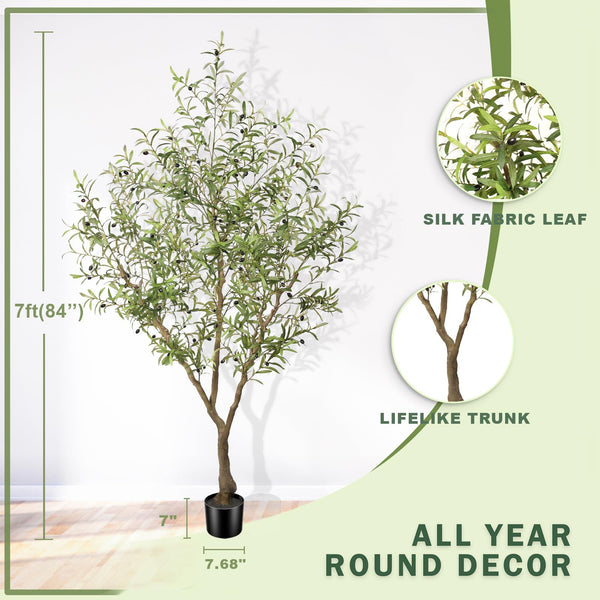 Artificial Olive Tree with Lifelike Fruits