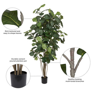Artificial Fiddle Leaf Fig Tree – Indoor Faux Plant Decor