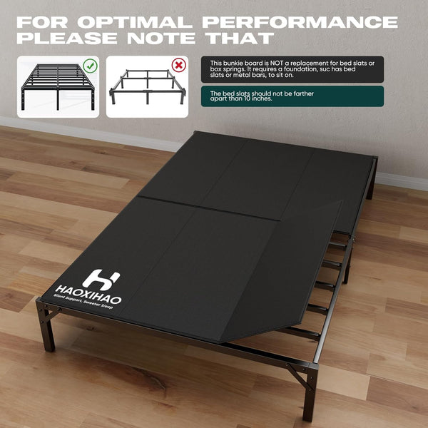 Bunkie Board with Hollow Plastic Support – Multi-Size Mattress Foundation