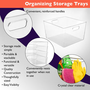 Clear Plastic Storage Bins – XL Multi-Pack