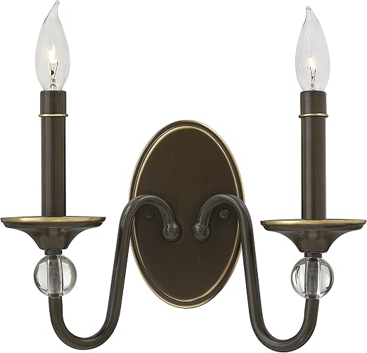 Two-Light Candelabra Wall Sconce – Traditional Style