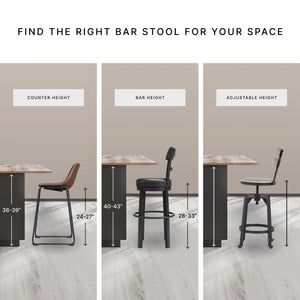 Counter Height Upholstered Barstool Set of 2