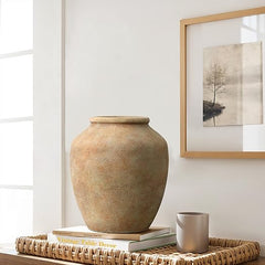 Rustic Terracotta Ceramic Vase