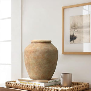 Rustic Terracotta Ceramic Vase