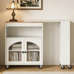 Rolling Kitchen Island Cart with Extendable Table