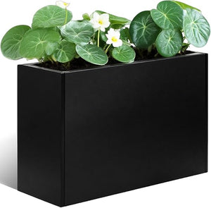 Heavy Duty Steel Raised Planter Box with Adjustable Shelf