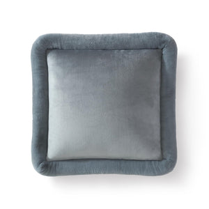 Velvet Throw Pillow 20x20 – Geyser Gray