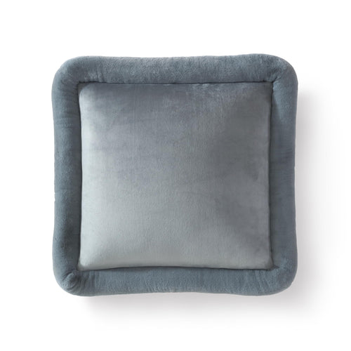 Velvet Throw Pillow 20x20 – Geyser Gray