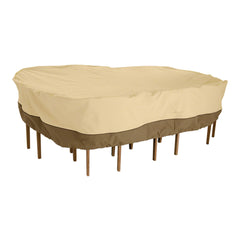 Rectangular/Oval Patio Table & Chair Set Cover — Water-Resistant Outdoor Furniture Cover