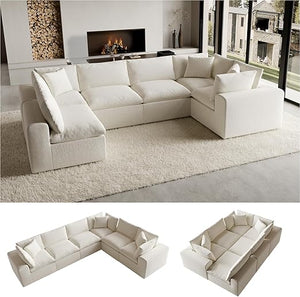 Modular L-Shaped Sectional Sofa with Chaise