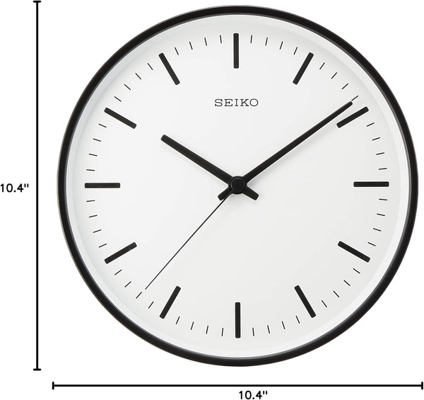 Black Analog Radio Wave Wall Clock