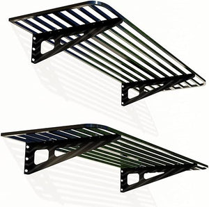 4-Pack Wall-Mounted Garage Shelving System – Heavy-Duty Steel, 840 lb Capacity