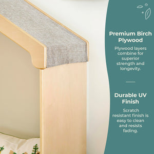 Kids Reading Nook with Storage Bench, Cubbies & Fabric Bins
