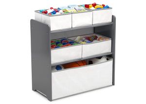 Kids 4-Piece Playroom Set – Table, Chairs & Toy Organizer