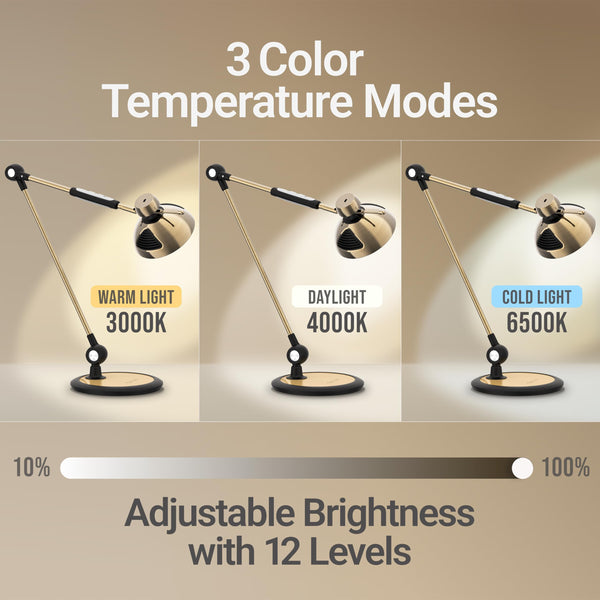 Gesture Control LED Swing Arm Desk Lamp