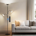 3-Light LED Tree Floor Lamp with Gooseneck Spots & Remote