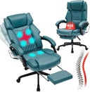 Massage Office Chair with Footrest, Heat & Reclining – 400 lbs Capacity