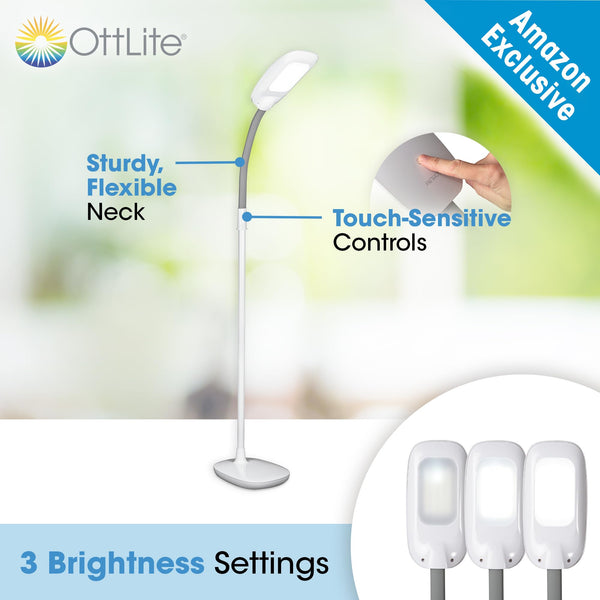Adjustable LED Floor Lamp with ClearSun Technology