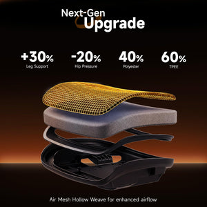 Ergonomic High-Back Mesh Office Chair with 5D Flip-Up Armrests