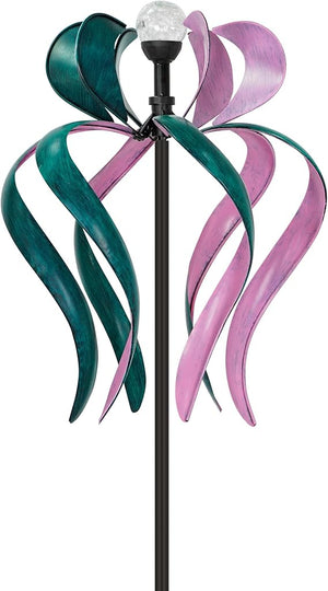Large Metal Wind Spinner with Stake — Outdoor Yard & Garden Windmill