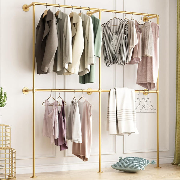 Freestanding Metal Clothing Rack