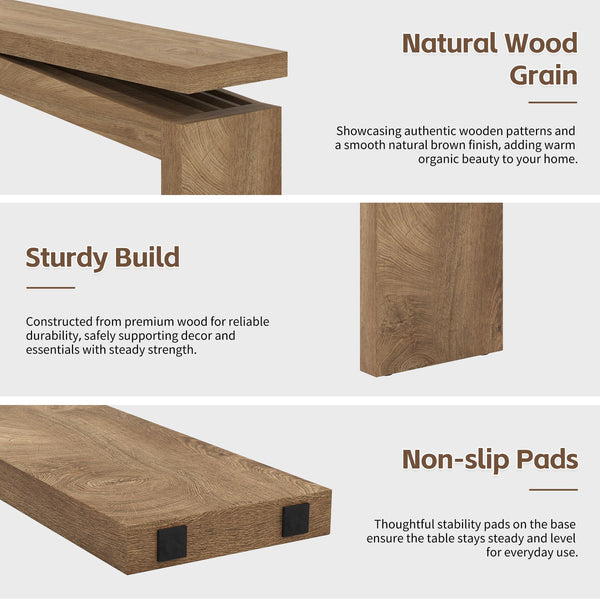63-Inch Farmhouse Console Table