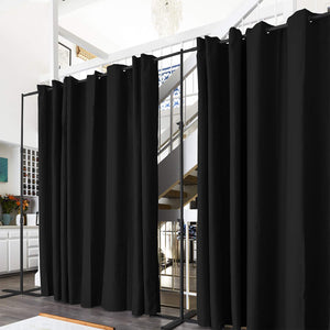 Blackout Room Divider Curtain – Floor to Ceiling, 9ft Tall x 14–18ft Wide