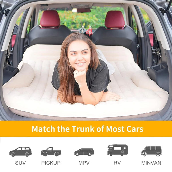SUV Inflatable Air Mattress with Pump & 2 Pillows