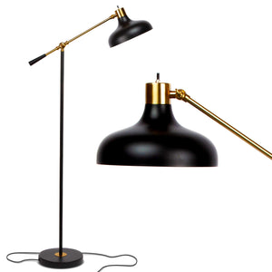 Adjustable LED Floor Lamp – Industrial Standing Reading Light for Living Room & Bedroom