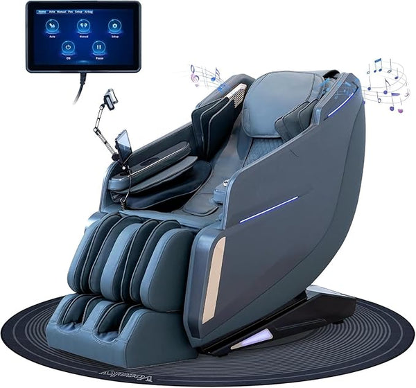 4D Massage Chair Full Body Zero Gravity Recliner with Heat & SL Track