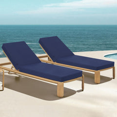Outdoor Chaise Lounge Cushion Set