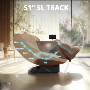 3D Full Body Massage Chair with Zero Gravity & SL Track