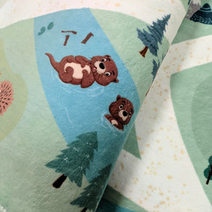 Zoo Animal Kids Area Rug – Playroom & Bedroom Floor Mat