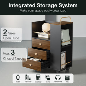 71-Inch Electric Standing Desk with File Cabinets & Storage