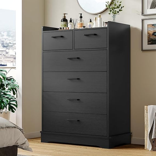 6-Drawer Vertical Dresser – Engineered Wood Storage Chest