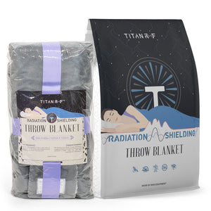 EMF Radiation Shielding Throw Blanket – 50" x 60" Reversible Soft Fleece