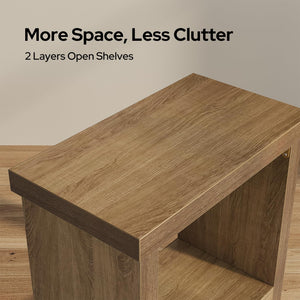 End Tables Set of 2 with Storage Shelves