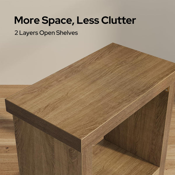 End Tables Set of 2 with Storage Shelves